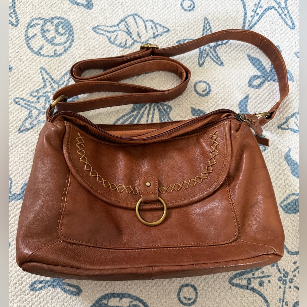 Brown Leather Shoulder Bag